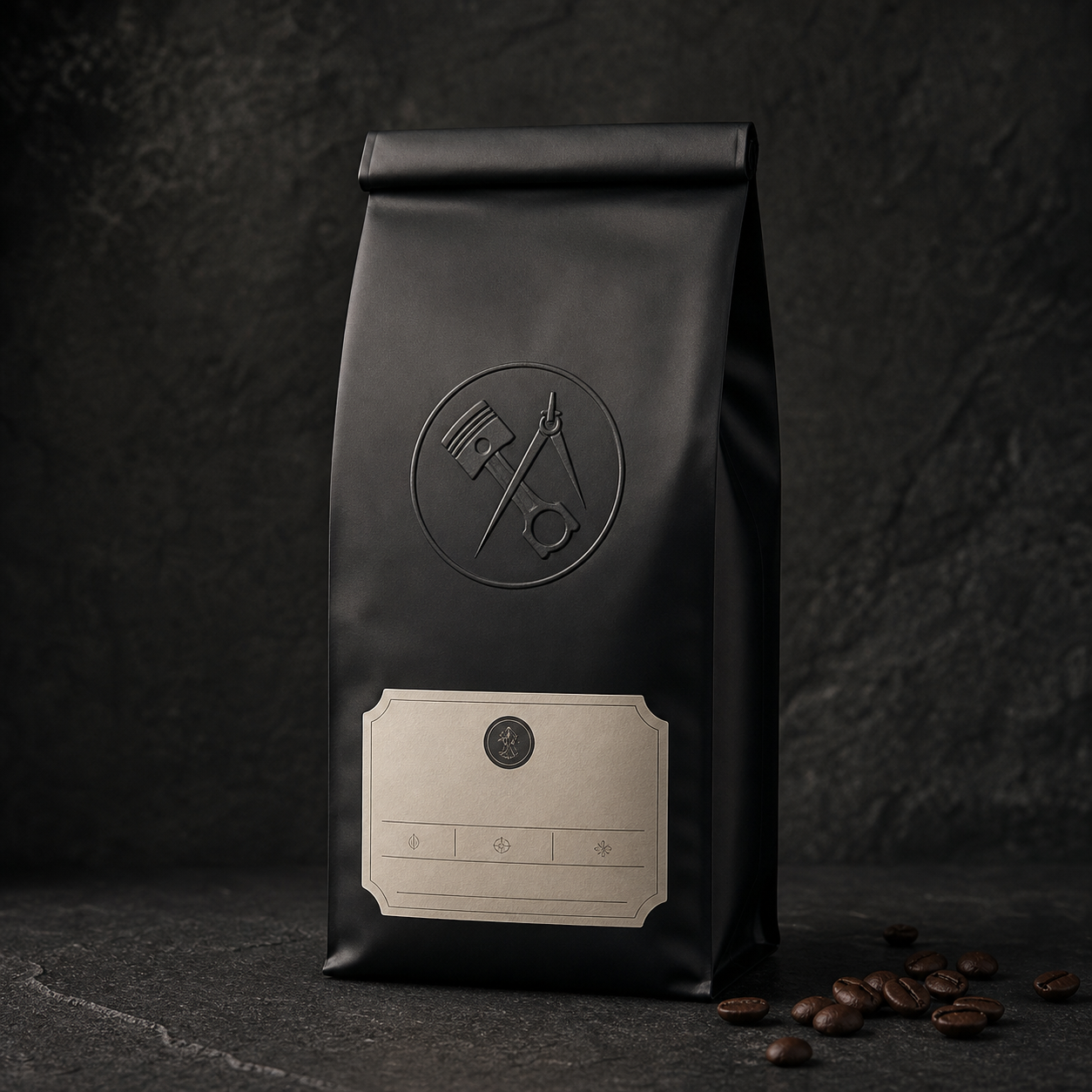 VIA DURA Forge Roast premium black coffee bag